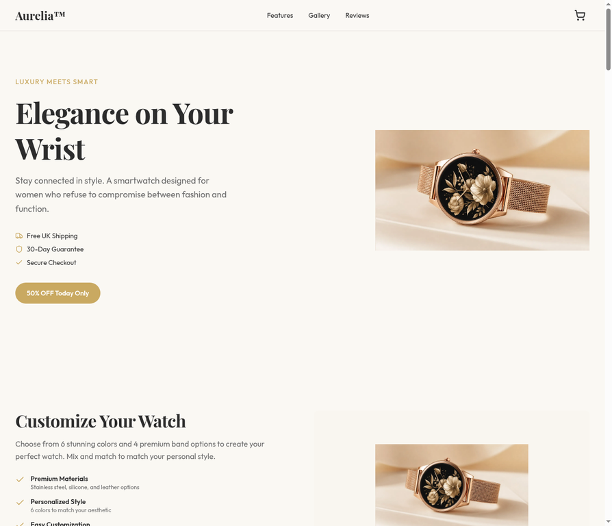 Aurelia — Luxury Smartwatch